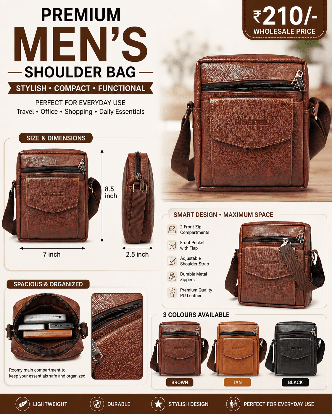 Men's cross bag